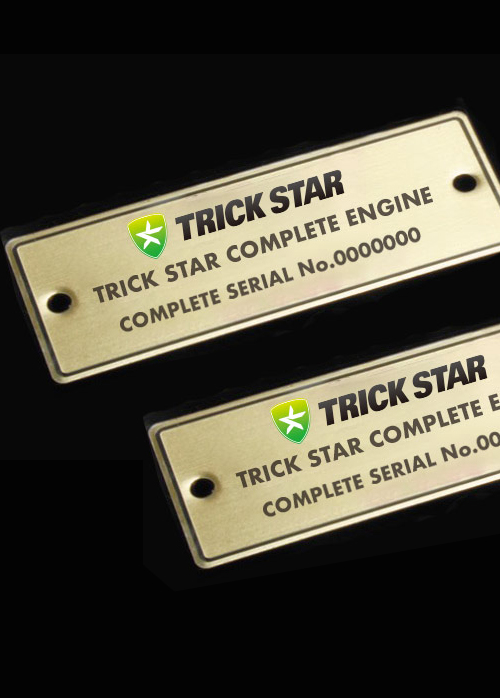 シリアルナンバー入り認証プレート（プレースホルダー）