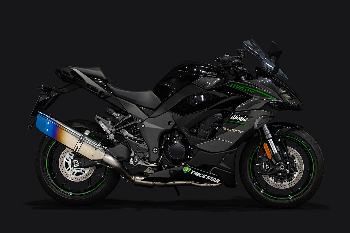 Ninja1100SX政府認証フルエキゾーストマフラーIKAZUCHI【パニアケース非対応】