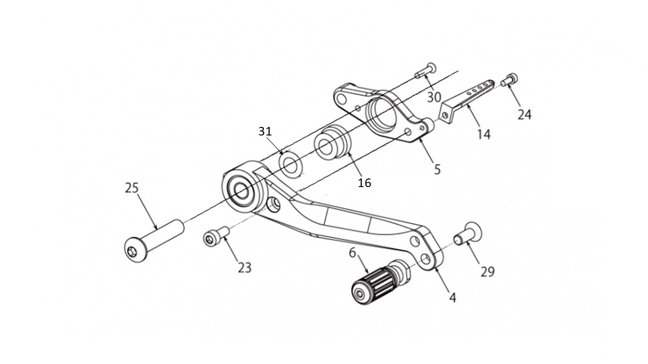 Z900RS(18-20)(21-25)   バックステップキット　リペア ブレーキペダルASSY