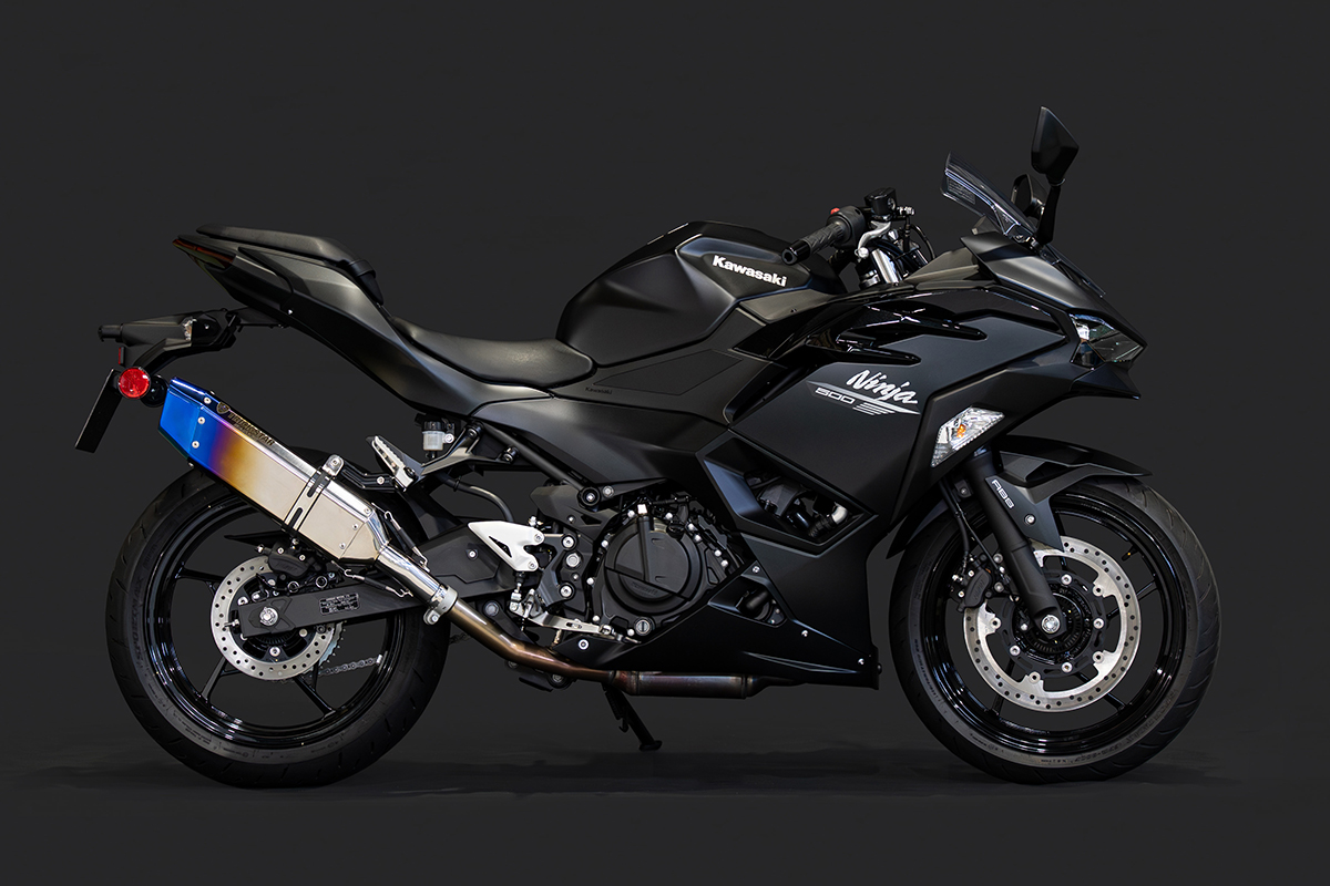【新製品情報】Ninja500 / Z500 政府認証スリップオンマフラー IKAZUCHI