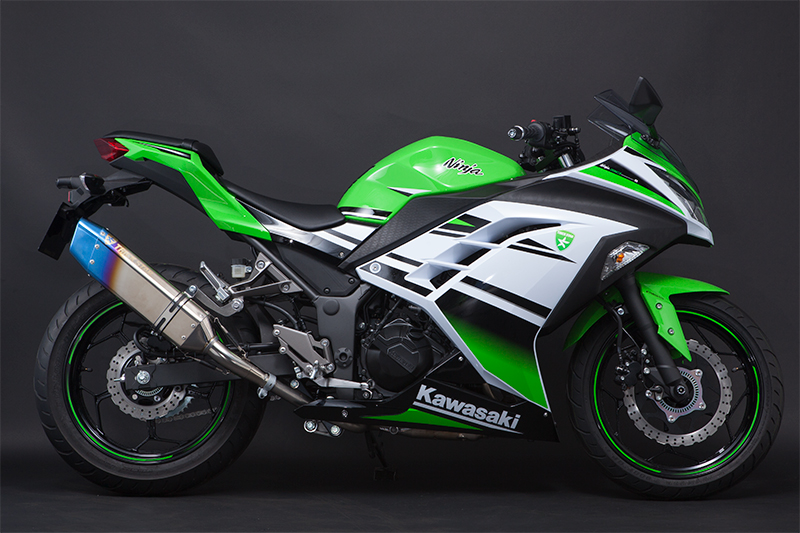 NINJA250 Z250 トリックスターイカヅチ　スリップオンマフラー