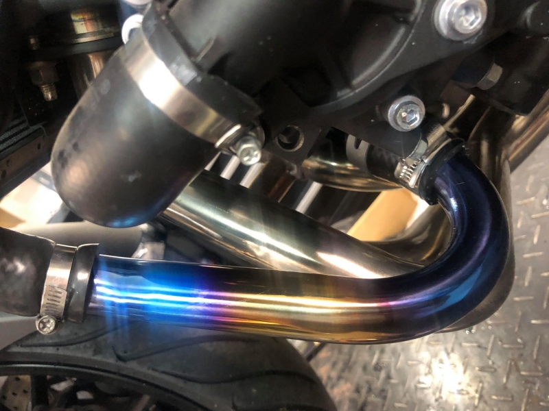 Z900RS/CAFE トリックスター チタンラジエターパイプ - オートバイ Z900RS/CAFE トリックスター チタンラジエターパイプ - オートバイ