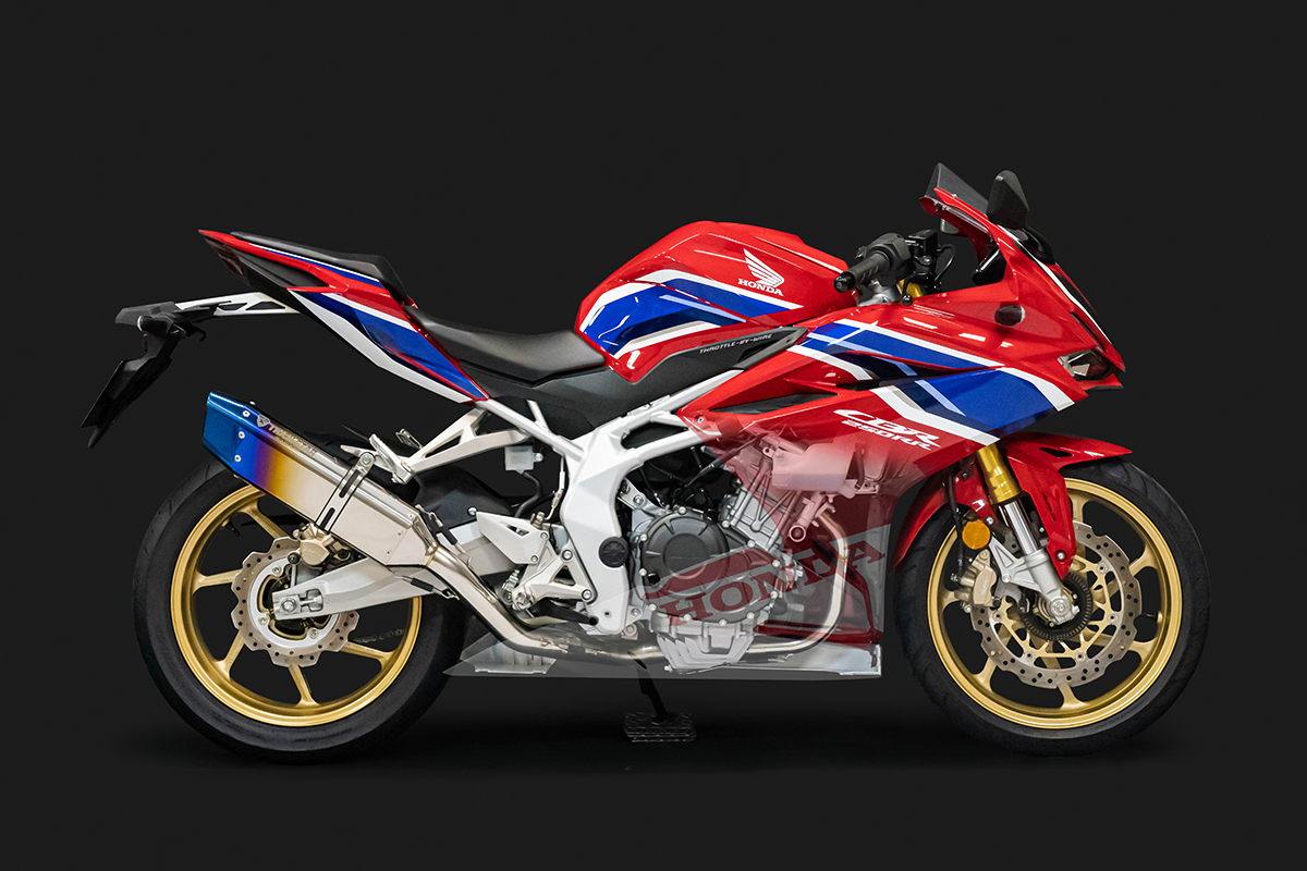 CBR250RR(17-23)レーシングフルエキゾーストマフラーIKAZUCHI