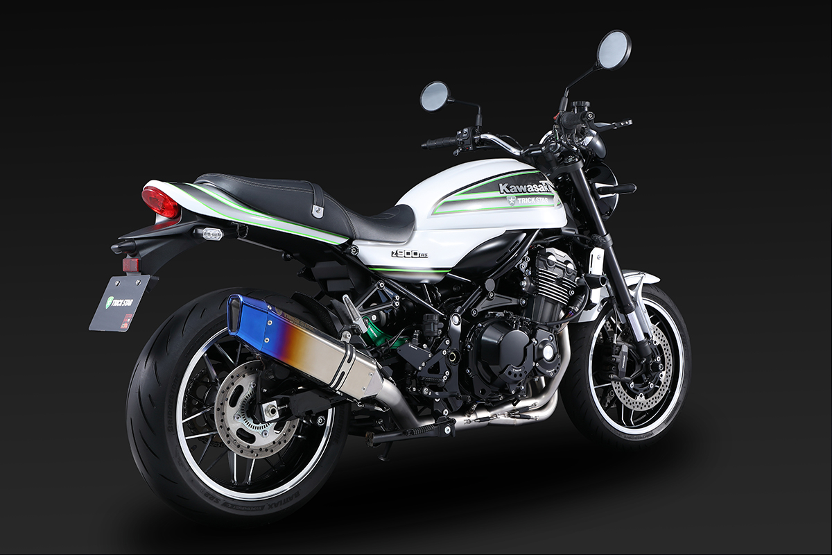 トリックスター　z1000 09 フルエキチタンマフラー