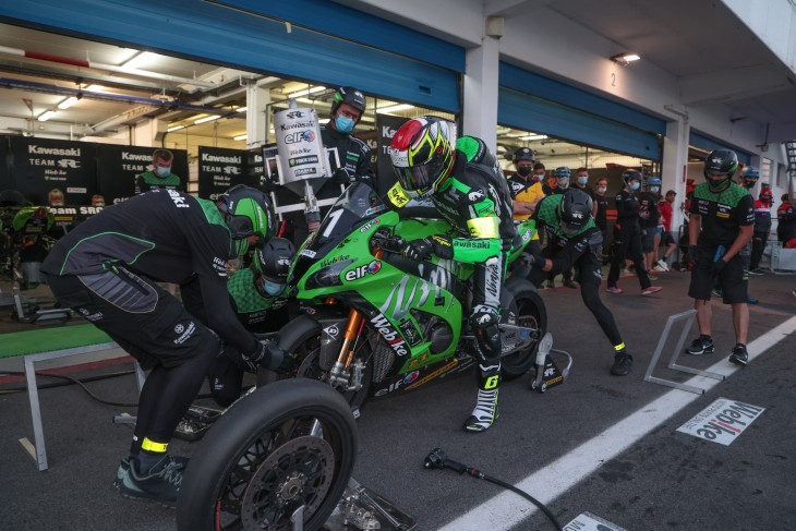 Ewc_12_H_Estoril_2021_Webike SRC Kawasaki France Trickstar, Erwan Nigon, Jeremy Guarnoni, David Checa, Kawasaki ZX10R, Formula EWC